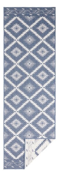 Синьо-кремав килим на открито , 350 x 80 cm Malibu - NORTHRUGS