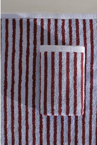 Бордо/светлосини памучни кърпи в комплект 2 бр. 30x50 cm Dixie – Jotex
