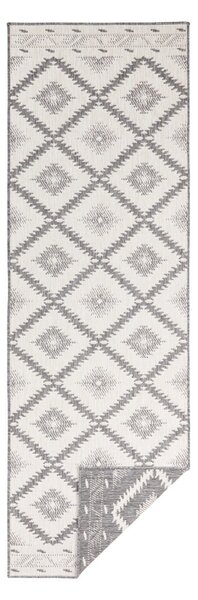 Сив и кремав килим на открито , 80 x 250 cm Malibu - NORTHRUGS