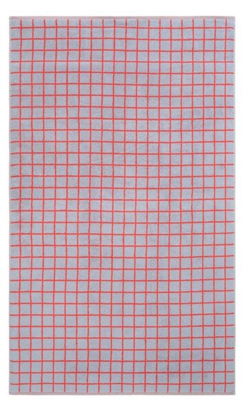 Червена/светлосиня памучна хавлиена кърпа 90x150 cm Grid – Jotex