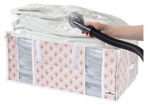 Розова вакуумна кутия за съхранение на дрехи Signature 3D Vacuum Bag, 210 л Blush - Compactor