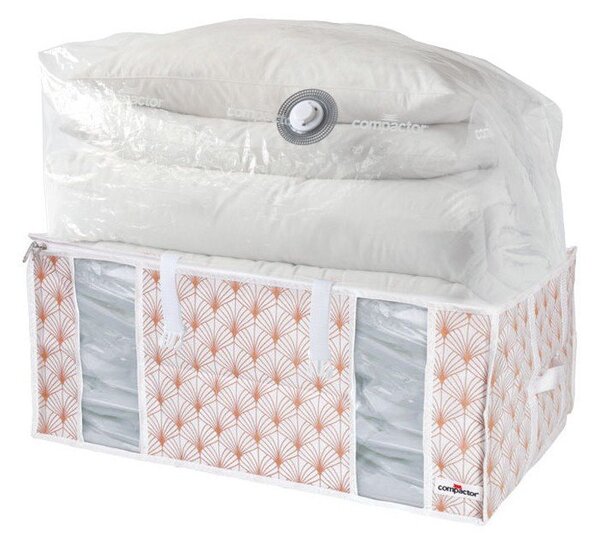 Розова вакуумна кутия за съхранение на дрехи Signature 3D Vacuum Bag, 210 л Blush - Compactor