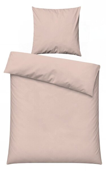 Сиво-розово единично спално бельо 200x140 cm Plain – Mijolnir