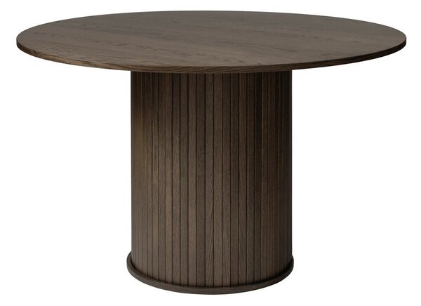 Кръгла трапезна маса от декор от дъб ø 120 cm Nola – Unique Furniture