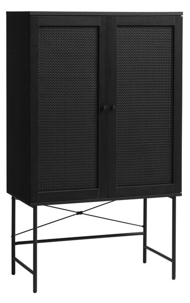 Черен шкаф от дъб 80x135 cm Pensacola - Unique Furniture