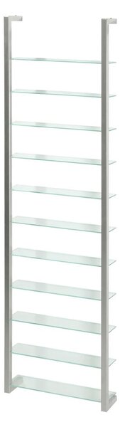 На няколко нива метален стенен рафт в сребрист цвят 46 cm Cubic – Spinder Design
