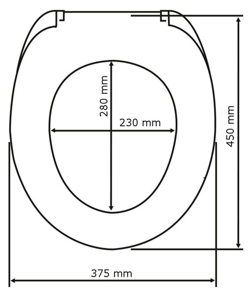 Тоалетна седалка от гранит с лесно затваряне Premium , 45,2 x 37,6 cm Ottana - Wenko