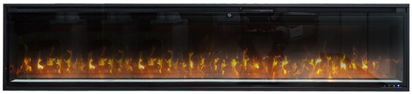Eлектрическа камина за стена ElectricSun VERSALYS XXL, на стена, cвободно стоящ или за вграждане, със звук, 10 цвята, WI-FI връзка с приложение, L200x