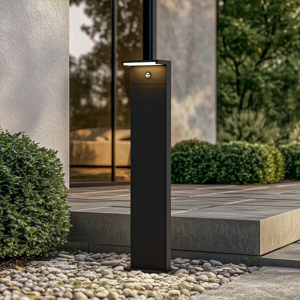 Arcchio LED осветление за пътеки Iberion, 90 cm, антрацит, сензор, Черен, Алуминий, Модерен