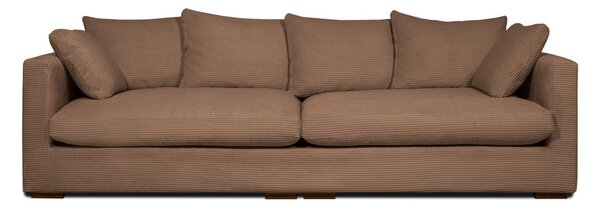 Светлокафяв велурен диван 266 cm Comfy - Scandic