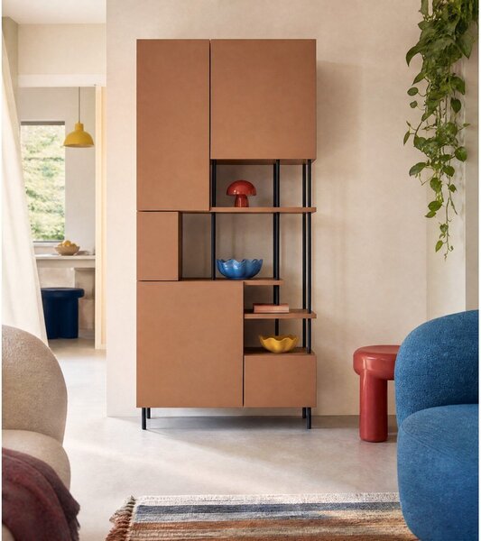 Библиотека в тухлен цвят 84x175 cm Perla – Marckeric
