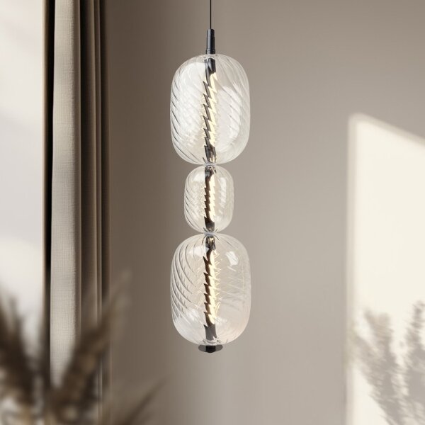 LED полилей на кабел PLAYA LED/12W/230V черен