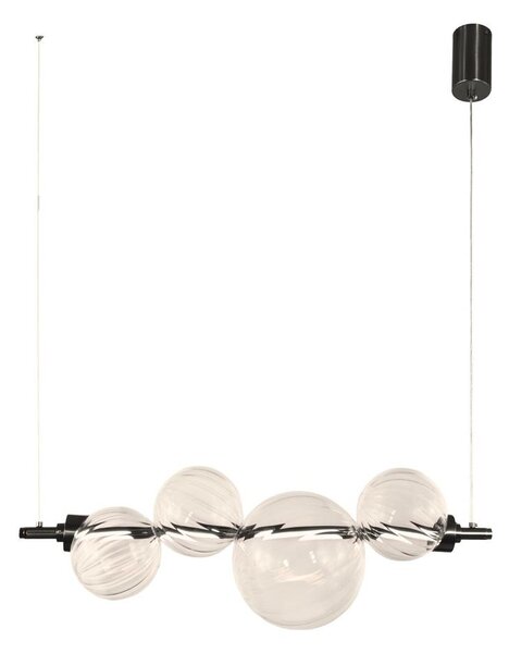 LED полилей на кабел PLAYA LED/12W/230V черен