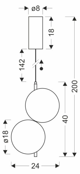 LED полилей на кабел PLAYA LED/10W/230V черен
