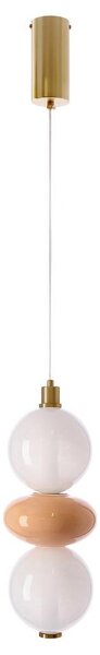 LED Полилей на кабел FLORES LED/12W/230V златист/оранжев