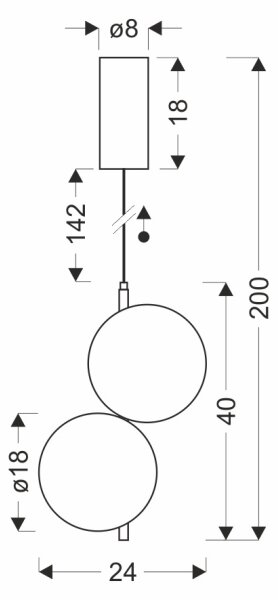 LED полилей на кабел PLAYA LED/10W/230V черен