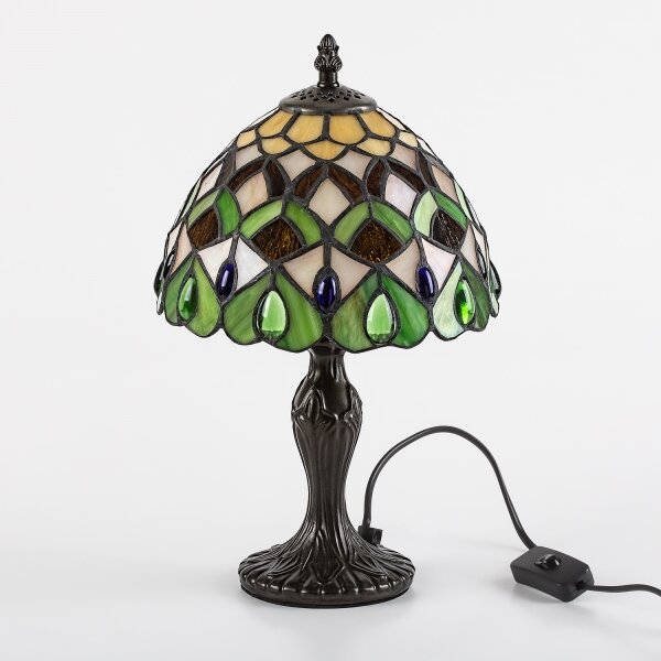 Brilagi - Tiffany витражна настолна лампа MARGARET 1xE14/40W/230V