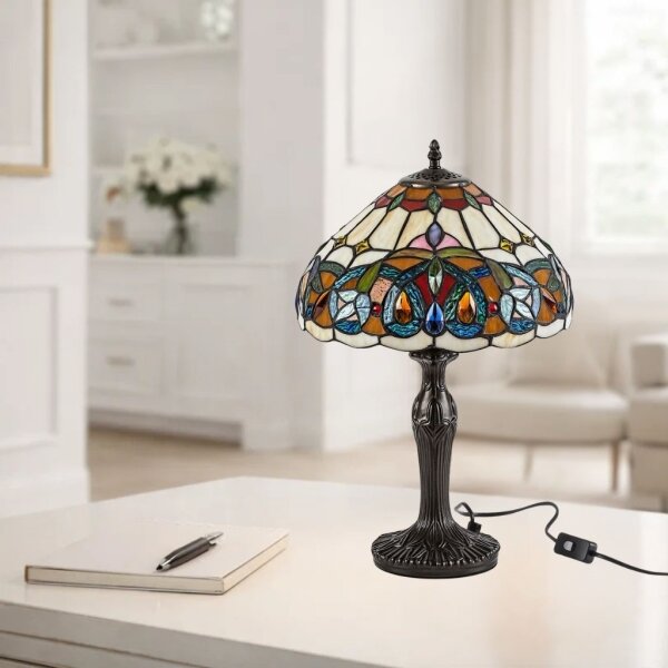 Brilagi - Витражна настолна лампа в стил Tiffany LUISA 1xE27/40W/230V