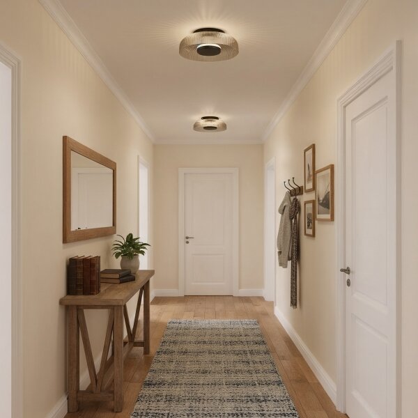 ITALUX WL-36482-GR-LED Таванно осветително тяло PASSO LED/8W/230V 3000K Ø 25 см опушено черно