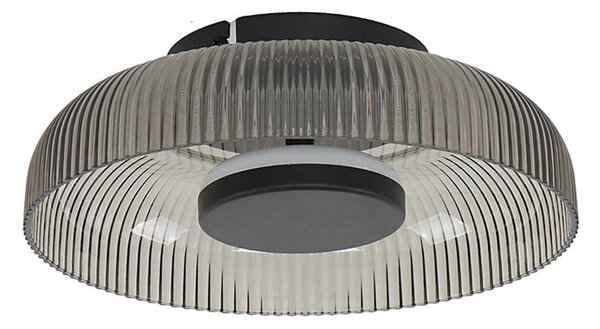 ITALUX WL-36482-GR-LED Таванно осветително тяло PASSO LED/8W/230V 3000K Ø 25 см опушено черно