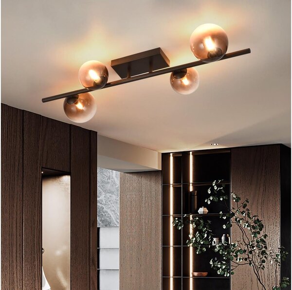 Brilagi - LED плафон MILLA 4xG9/3W/230V кафяв/димчато кафяв