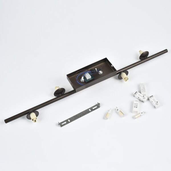 Brilagi - LED плафон MILLA 4xG9/3W/230V кафяв/димчато кафяв
