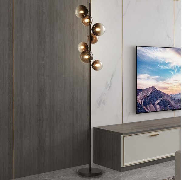 Brilagi - LED подова лампа MILLA 7xG9/3W/230V кафява/опушена
