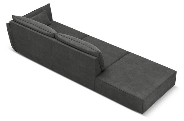 Сив шезлонг (десен ъгъл) Vanda – Mazzini Sofas