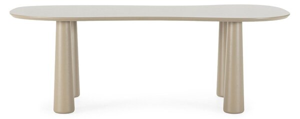 Бежова масичка за кафе с боров плот 110x220 cm Nahia – MOME