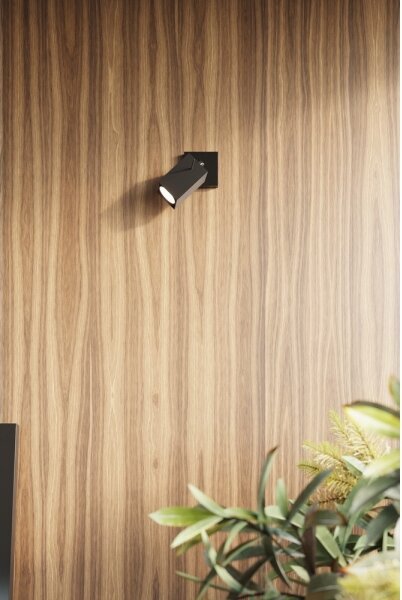 Стенна Точково осветително тяло MERIDA 1xGU10/40W/230V черна