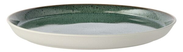 Бяла/зелена глинена чиния ø 27 cm Gastro White/Green – Bitz