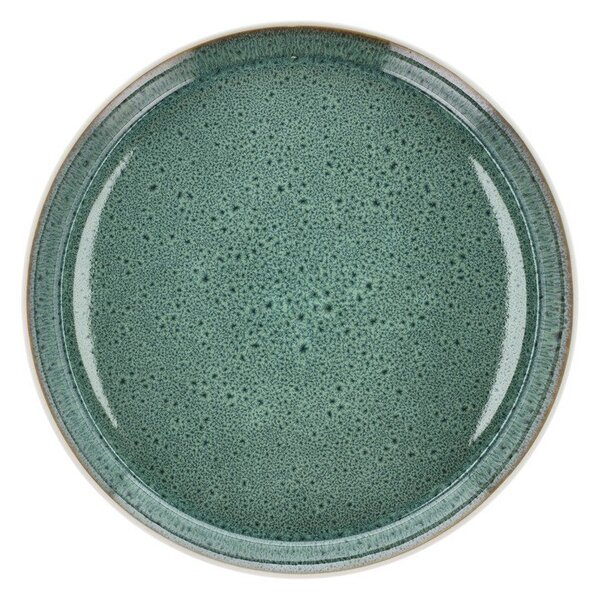Бяла/зелена глинена чиния ø 27 cm Gastro White/Green – Bitz