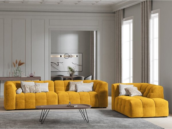 Диван от жълто кадифе , 280 см Vesta - Windsor & Co Sofas