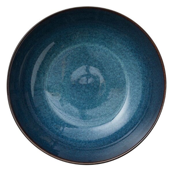Черна/синя глинена купа ø 30 cm Gastro Dark Blue/Black – Bitz