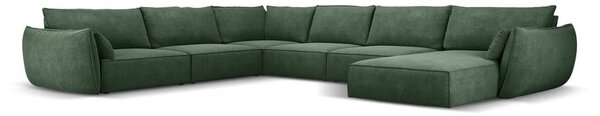 Тъмнозелен ъглов диван (ляв ъгъл) Vanda - Mazzini Sofas
