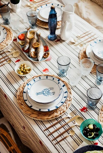 Комплект прибори за хранене 24 части Secret de Gourmet Ida, Неръждаема стомана и дърво, Кафяв