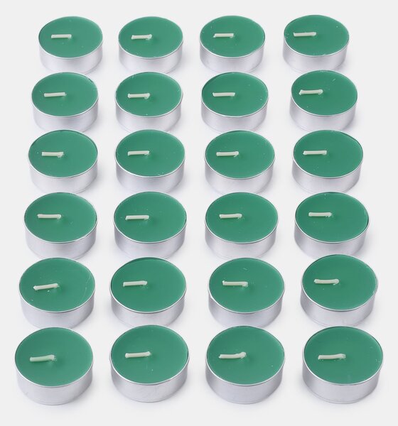 Sinsay - Безароматни чайни свещи 24 pack - зeлeн