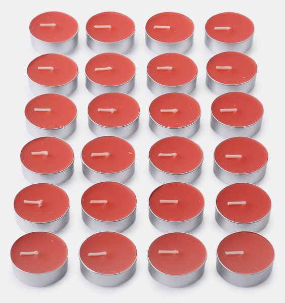 Sinsay - Безароматни чайни свещи 24 pack - червeн