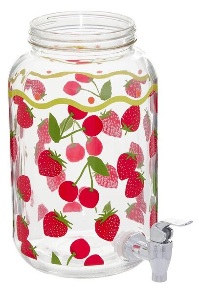 Диспенсър за напитки Secret de Gourmet Fruity, Стъкло, 4 л, Жълт