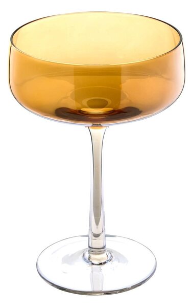 Комплект 6 чаши за шампанско Secret de Gourmet Lucia, Стъкло, 250 ml, Тъмнозелен