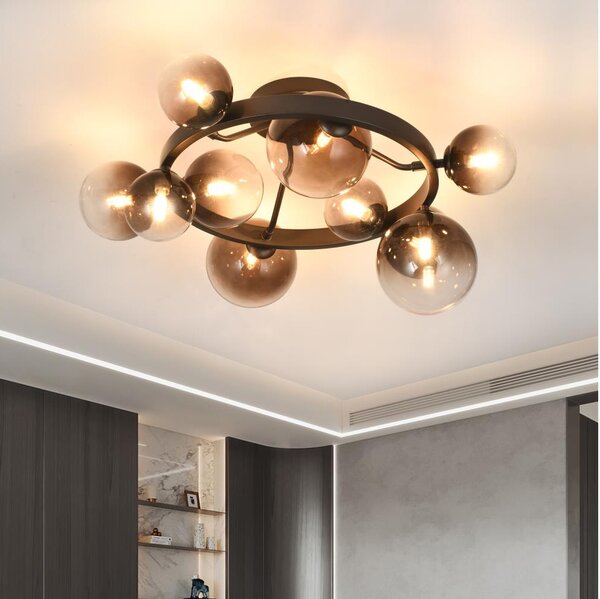 Brilagi - LED полилей за повърхностен монтаж MILLA 10xG9/3W/230V кафяв/опушено кафяв
