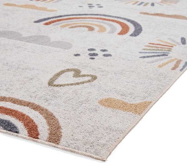 Кремав детски килим 80x150 cm Vida Kids Rainbow – Think Rugs