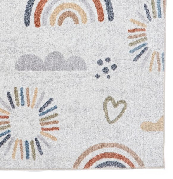 Кремав детски килим 80x150 cm Vida Kids Rainbow – Think Rugs