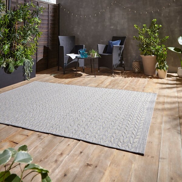 Сиво-бежов външен килим 170x120 cm Coast - Think Rugs