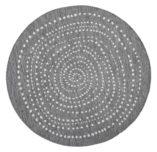 Сив килим за открито , ⌀ 200 cm Bali - NORTHRUGS