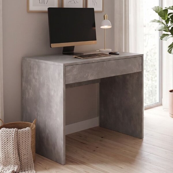 Mida TopMebel меламиново бюро в бетонно сив цвят 72x60x73,8cm