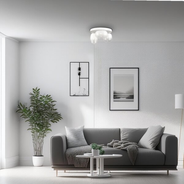 LED Плафониера VASO LED/12W/230V Ø 42 см бял