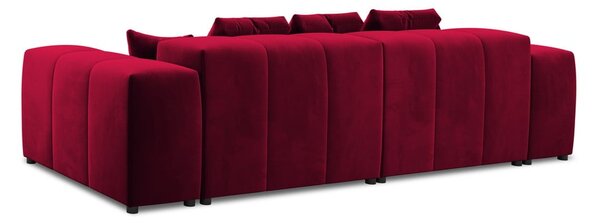 Червен кадифен диван 320 cm Rome Velvet - Cosmopolitan Design