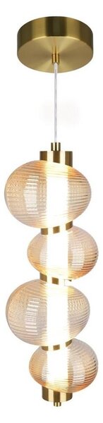 LED полилей на кабел BOLLA LED/17W/230V, диаметър 16 см, златист/димно бежов