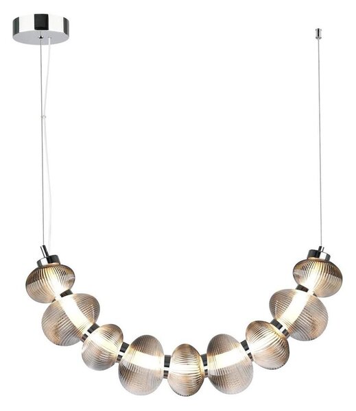 LED полилей на кабел BOLLA LED/36W/230V лъскав хром/димно сив